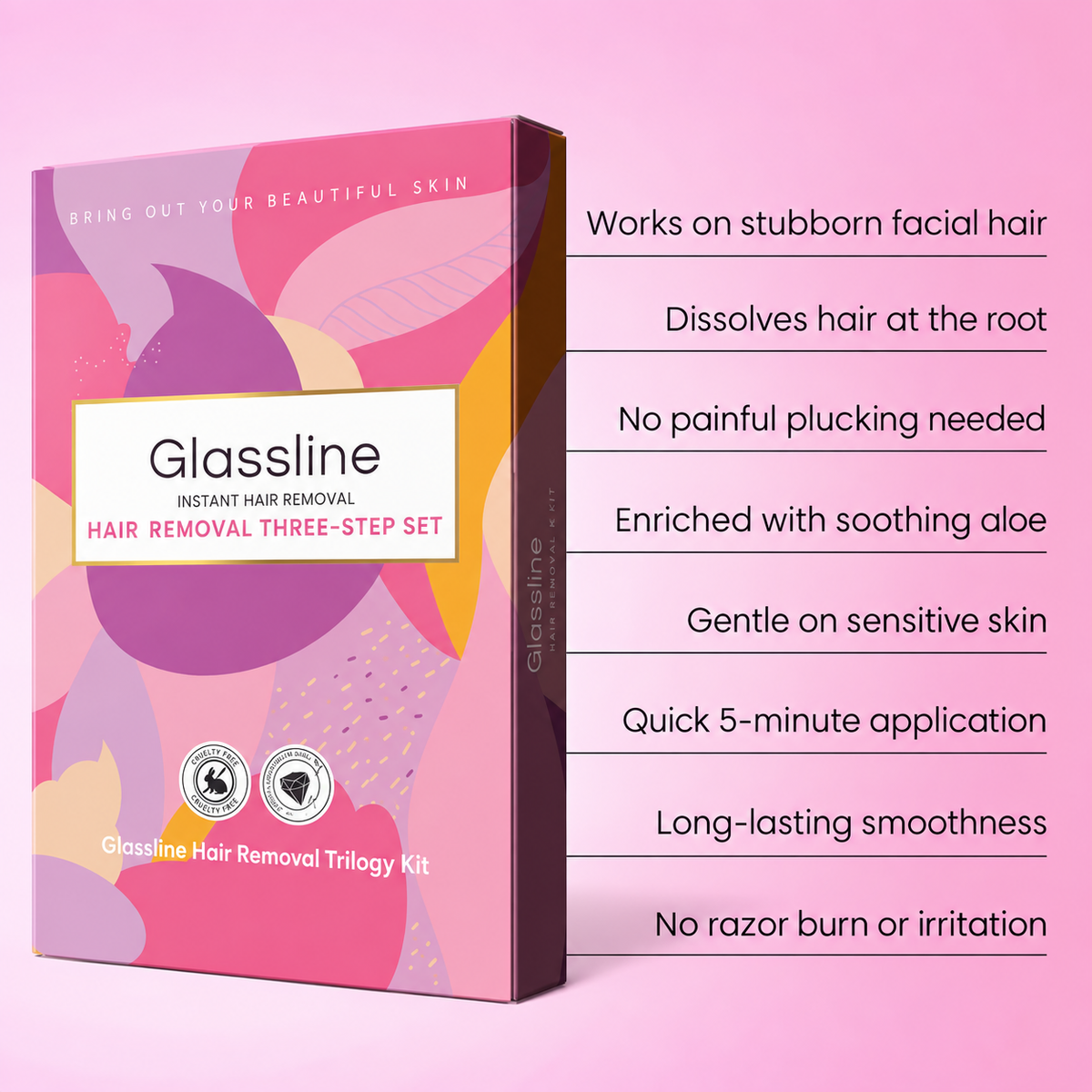 Glassline Vanish - 3 Step Hair Removal System